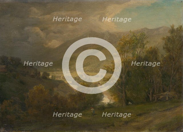 Mountain valley, 1860-1900. Creator: Jan Nowopacký.