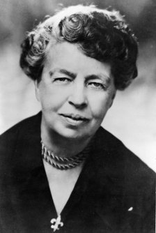 (Anna) Eleanor Roosevelt (1884-1962) American humanitarian. Artist: Unknown