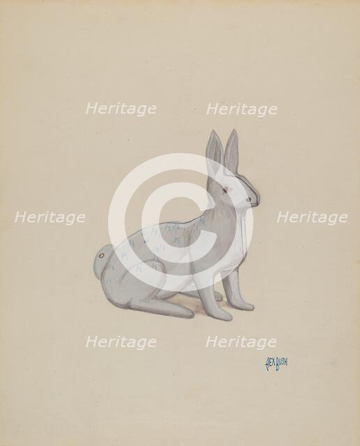 Rabbit, c. 1936. Creator: Rex F Bush.