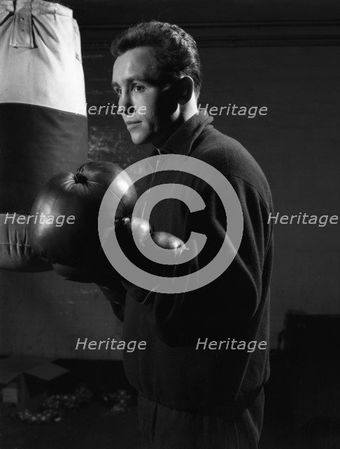 The boxer, a Sunderland miner, 1964.  Artist: Michael Walters