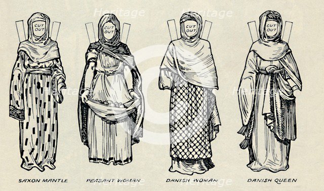 'The Gallery of British Costume: The Dress of Danes & Later Anglo-Saxons', c1934. Artist: Unknown.
