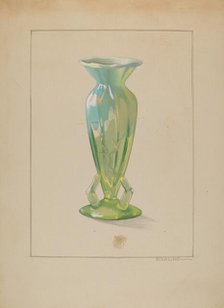 Vase, c. 1937. Creator: Elizabeth Dimling.