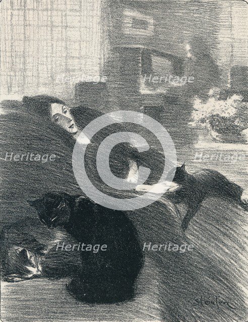 Quand Nous Serons Vieux from Chansons De Femmes, 1897, (1898). Artist: Theophile Alexandre Steinlen