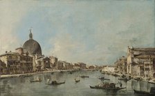 The Grand Canal with San Simeone Piccolo and Santa Lucia, 1780. Creator: Francesco Guardi.
