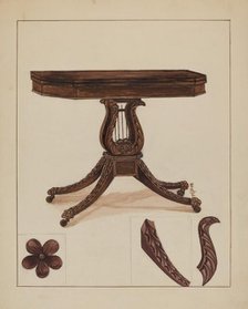 Card Table, 1936. Creator: Florence Neal.