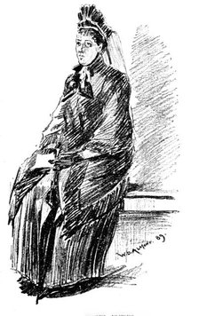 Sketches at the General Register Office, Somerset House: The Widow's Pension, 1890. Creator: Unknown.