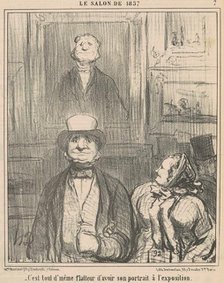 C'est tout d'même flatteur d'avoir ..., 19th century. Creator: Honore Daumier.