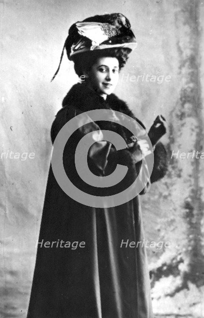 Tamara Karsavina, Russian ballerina, 1900s or 1910s.  Artist: Anon