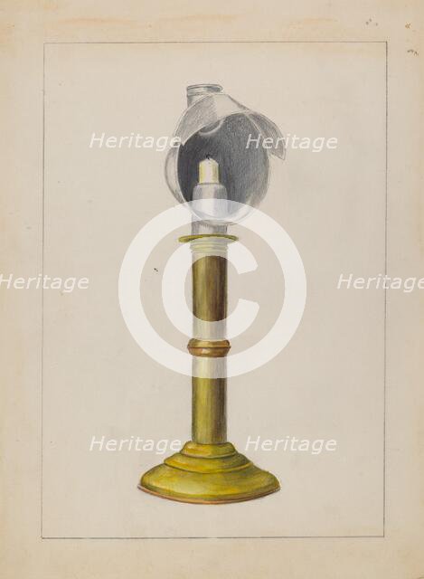 Candlestick, 1935/1942. Creator: Hester Duany.