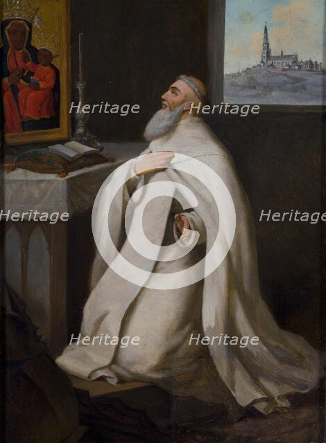 Portrait of Reverend Augustyn Kordecki, between 1875-1900. Creator: Jozef Tadeusz Polkowski.