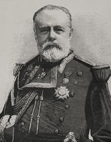 Pascual Cervera y Topete (1839-1909), Spanish admiral, 1898. Creator: Unknown.