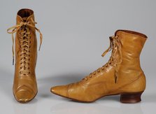 Boots, American, 1890-95. Creator: Unknown.