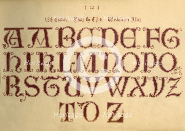 '13th Century. Henry the Third. Westminster Abbey', 1862. Artist: Unknown.