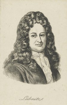 Gottfried Wilhelm Leibniz (1646-1716) , c. 1800. Creator: Anonymous.