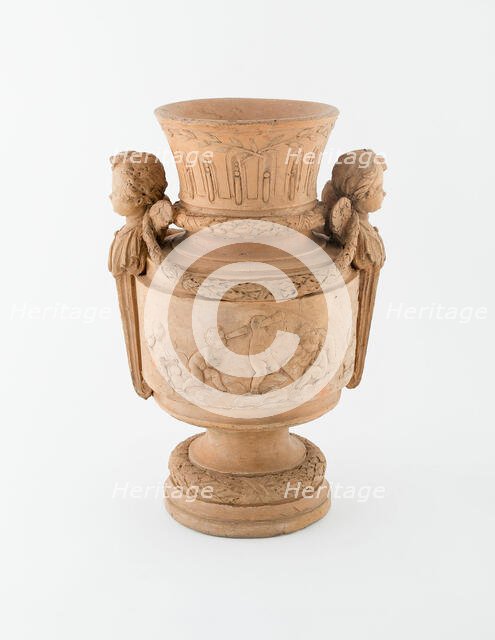 Terracotta after a Vase, France, c. 1760. Creator: Unknown.