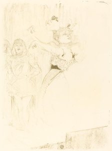 Lender Dancing the Bolero in "Chilperic" (Lender dansant le pas du boléro dans "Chilpéric"), 1895. Creator: Henri de Toulouse-Lautrec.