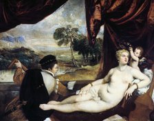 'Venus and the Lute Player', c1565-1570. Artist: Titian