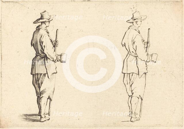 Peasant with a Cup, c. 1617. Creator: Jacques Callot.