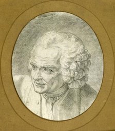 Portrait of Jean-Jacques Rousseau (1712-1778), 1775. Creator: Caresme, Jacques Philippe (1734-1796).