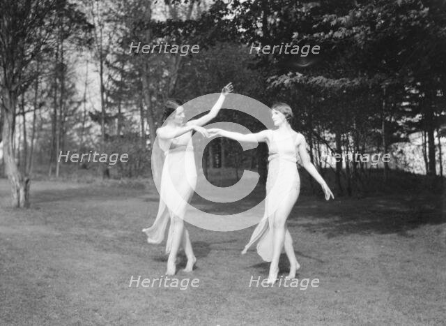Elizabeth Duncan dancers and children, 1929 Creator: Arnold Genthe.