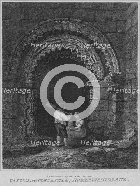 'An Ornamented Door Way in the Castle, at Newcastle; Northumberland', 1814. Artist: John Greig.