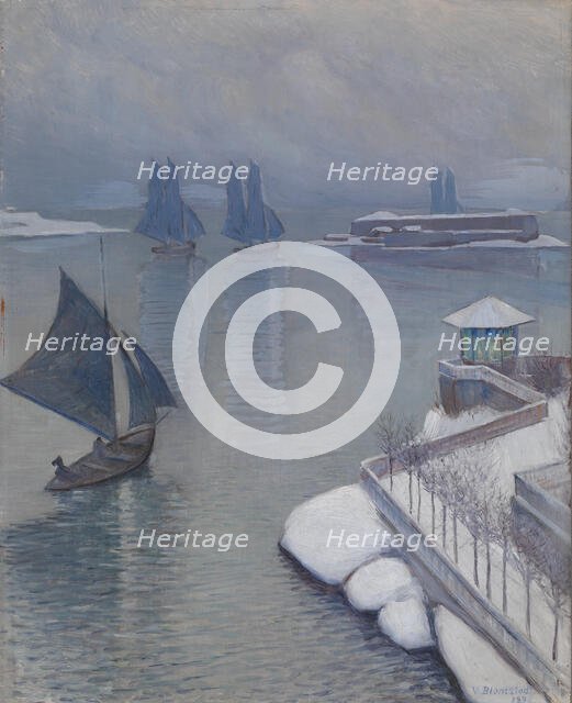 First Snow, 1896. Creator: Vaino Blomstedt.