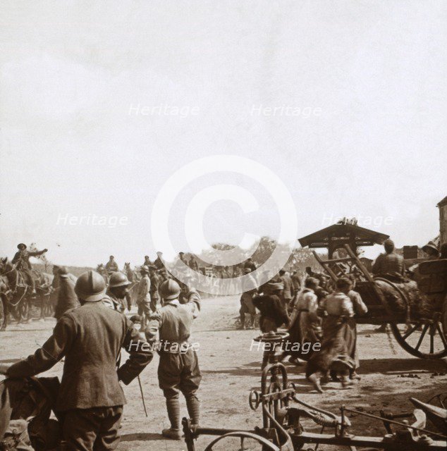 French soldiers, Igny, Northern France, c1914-c1918. Artist: Unknown.