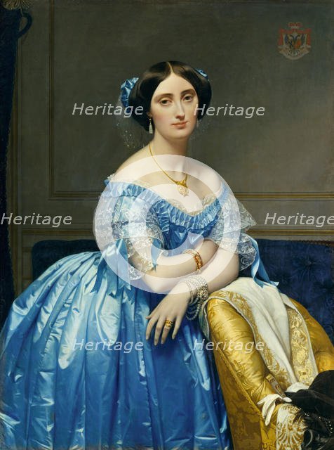 Joséphine-Éléonore-Marie-Pauline de Galard de Brassac de Béarn, Princesse de Broglie, 1851-53. Creator: Jean-Auguste-Dominique Ingres.