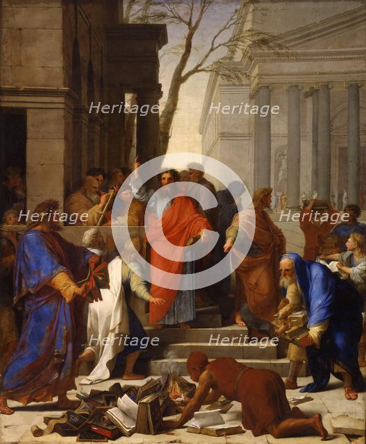 Saint Paul preaching at Ephesus (La Prédication de saint Paul à Éphèse), 1649. Creator: Le Sueur, Eustache (1617-1655).