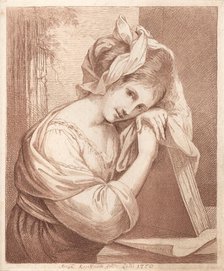 Self-portrait, 1770. Creator: Kauffmann, Angelika (1741-1807).