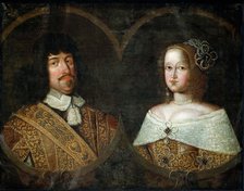 Portrait of King Frederick III of Denmark (1609-1670) and Sophie Amalie (1670-1710), Duchess of Brun