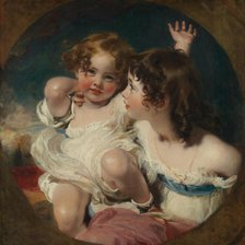 The Calmady Children (Emily, 1818-?1906, and Laura Anne, 1820-1894), 1823. Creator: Thomas Lawrence.