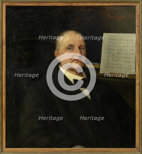 Portrait of Anton Bruckner (1824-1896), 1889. Creator: Bératon, Ferry (1859-1900).