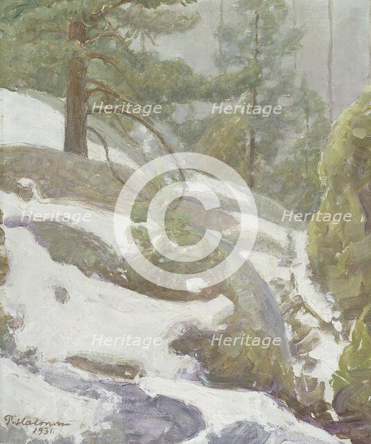 Winter Landscape, 1931. Creator: Pekka Halonen.