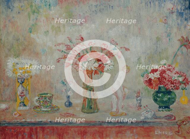 Fantastic still life, c. 1917. Creator: Ensor, James (1860-1949).