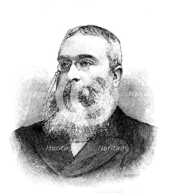 Sir Walter Besant, 1895. Creator: P Naumann.