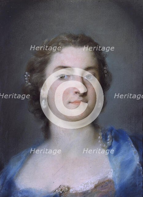 Portrait of the Singer Faustina Bordoni (1697-1781), 1730-1735 . Creator: Carriera, Rosalba Giovanna (1657-1757).