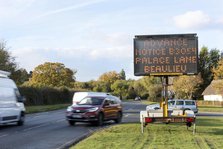 Solar Variable Message Temporary Road Sign 2016. Creator: Unknown.