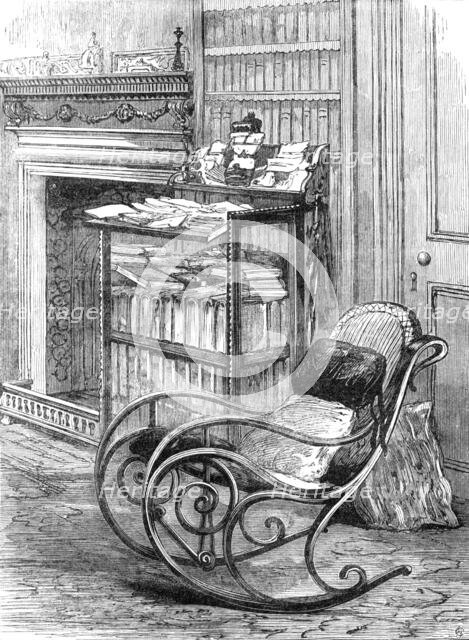 A corner in Dean Stanley's study, the Deanery, Westminster, 1881. Creator: Unknown.