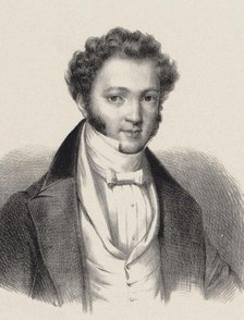 Portrait of pianist and composer Ignaz Moscheles (1794-1870) , 1835. Creator: Anonymous.