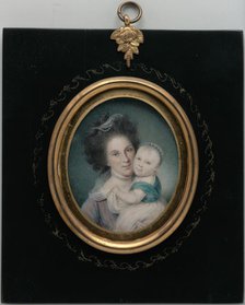 Mrs. Charles Willson Peale (Rachel Brewer) and Baby Eleanor, 1790. Creator: Charles Willson Peale.