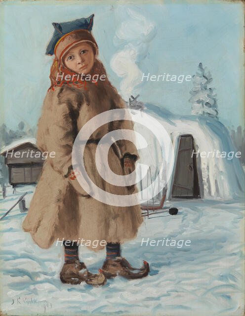 Sami Hut, 1909. Creator: Juho Kyyhkynen.