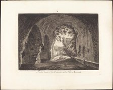 Porta scura o sia entrata nella villa Mecenate, 1794. Creator: Albert Christoph Dies.