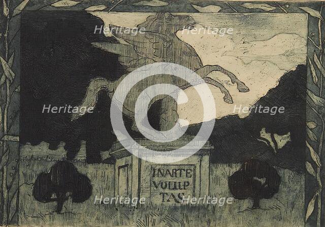 Monument - 'In Arte Voluptas', after 1920. Creator: Anny Dollschein.