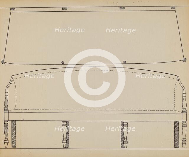 Sofa, 1935/1942. Creator: John Dieterich.