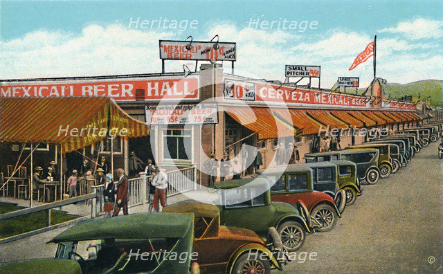 Mexicali Beer Hall, The Longest Bar in the World, c1939. Artist: Unknown.