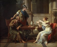 'Socrates and Alcibiades at Aspasia', 1801.  Artist: Nicolas Andre Monsiau