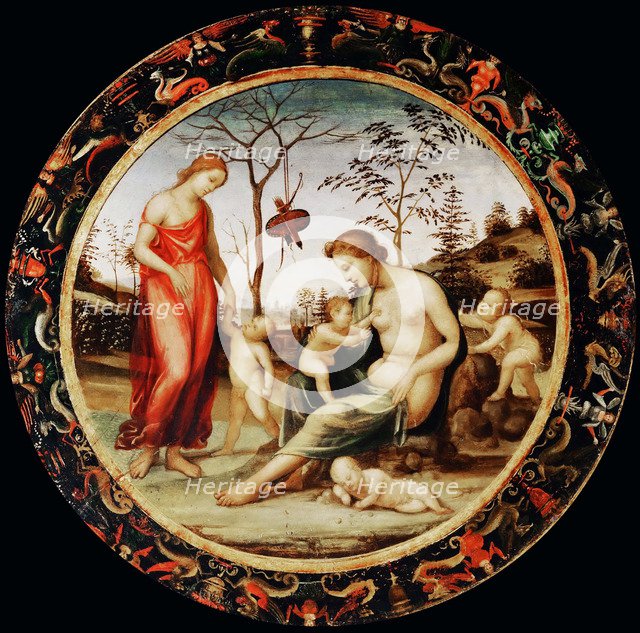 Allegory of Love (Venus terrestre with Eros and Venus celeste with Anteros and two cupids). Artist: Sodoma (1477-1549)