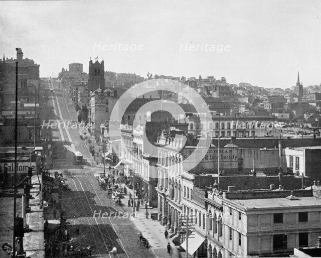 California Street, San Francisco, California, USA, c1900. Creator: Unknown.