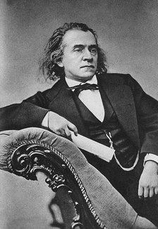 Portrait of the composer Alexander Nikolayevich Serov (1820-1871). Creator: Anonymous.